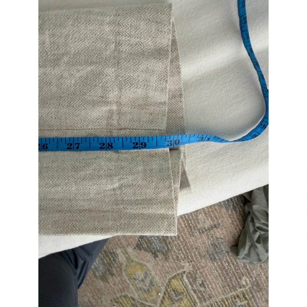 Banana Republic 12 Linen Blend Seafarer Pants Flax Pleated Herringbone